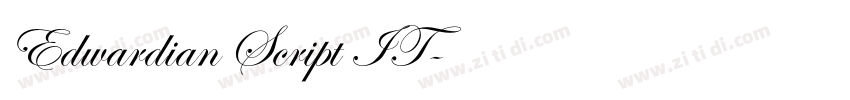 Edwardian Script IT字体转换 Edwardian Script IT字体转换